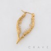 GOTHIC SPINE BONE 3D VERTEBRAL COLUMN 316L SURGICAL STEEL EARRING - 01 (ONE) PIECE